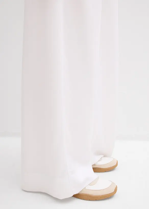 Bukse i lett lyocell med legg, bonprix