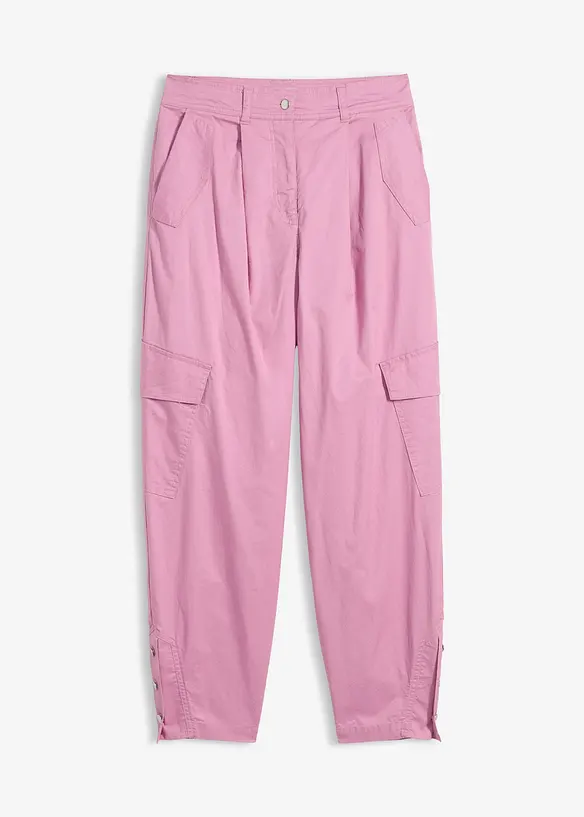 Cargobukse i bomull med stretch, bonprix
