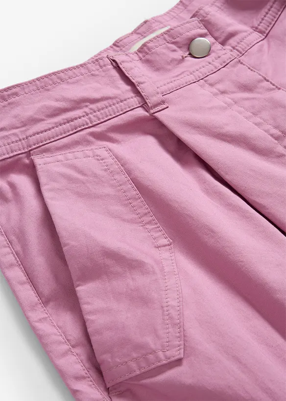 Cargobukse i bomull med stretch, bonprix