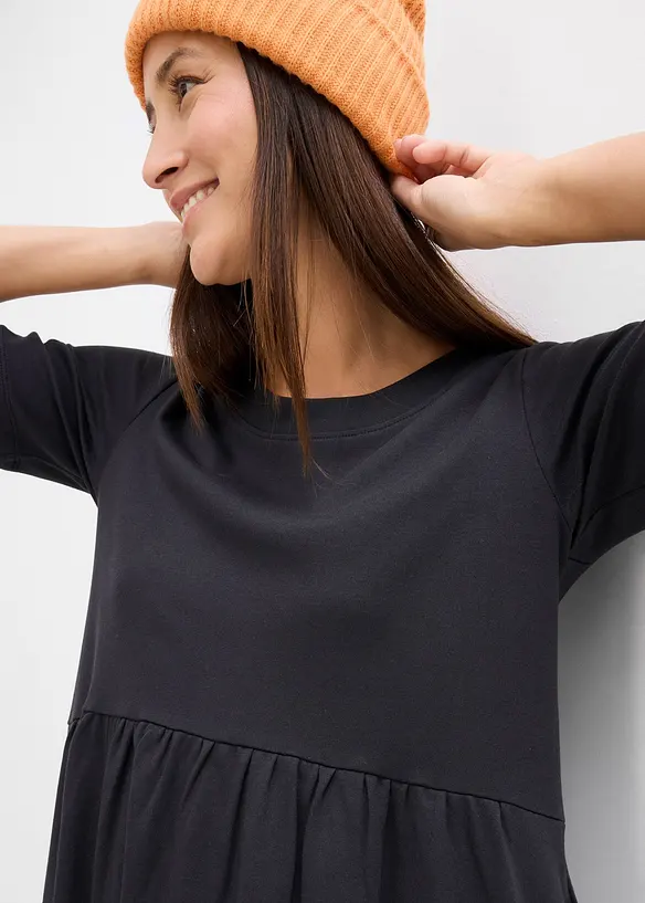 Jerseykjole i 100% bomull, bonprix