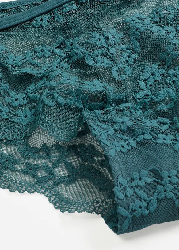 Brasiliansk truse med blomsterblonde, bonprix