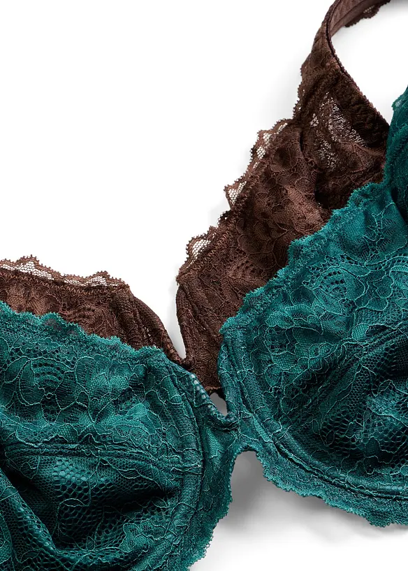 B&oslash;yle-BH med glanseffekt (2-pack), bonprix