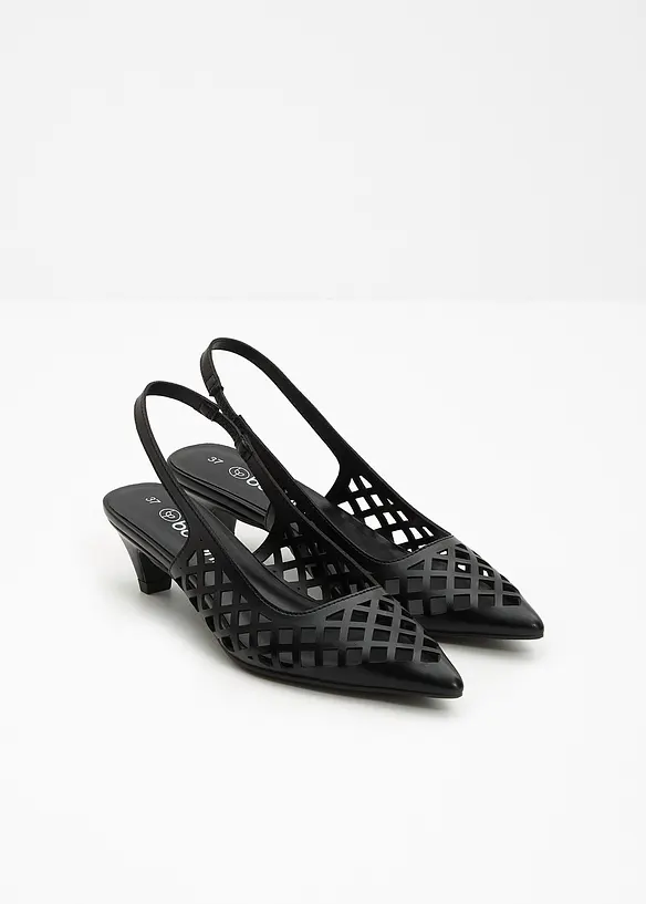 Slingbacks med cut-outs, bonprix