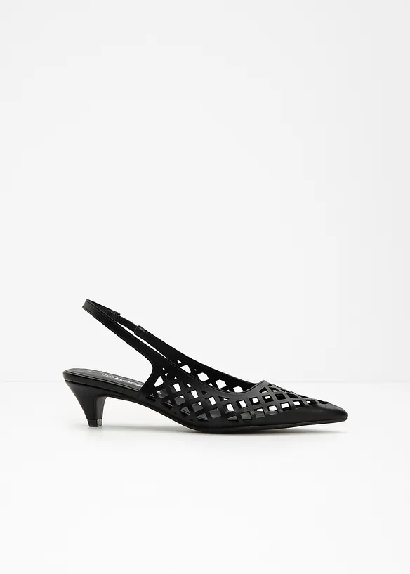 Slingbacks med cut-outs, bonprix
