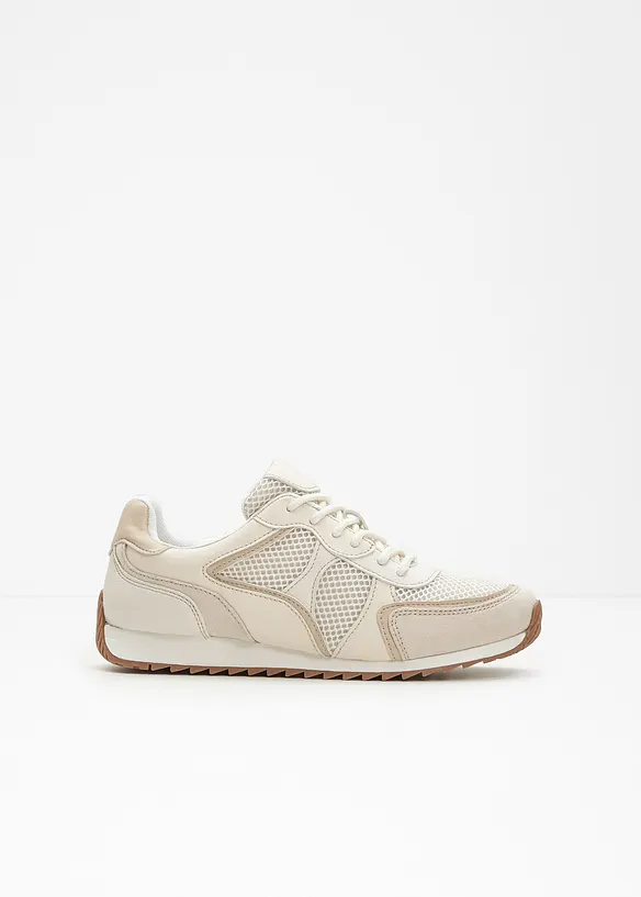 Chunky sneakers med mesh-innfellinger, bonprix