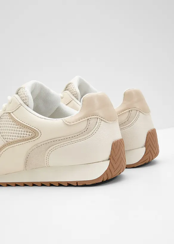 Chunky sneakers med mesh-innfellinger, bonprix