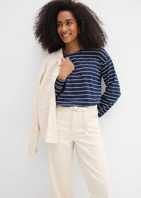 Loose fit-jeans Mid Waist, Straight, bonprix