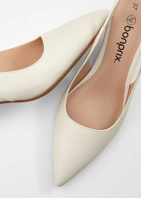 Slingbacks med smale h&aelig;ler, bonprix