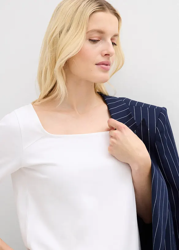 T-skjorte i formstabil, &oslash;kologisk bomull, bonprix