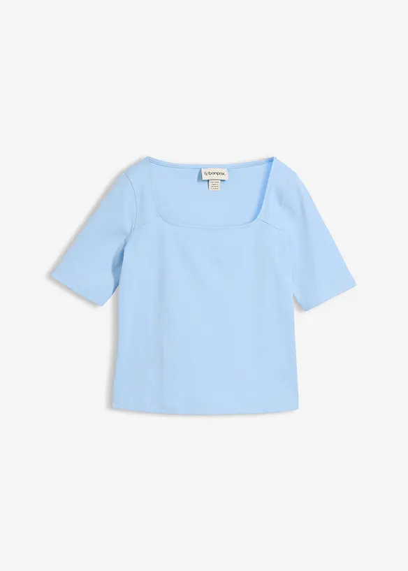 T-skjorte i formstabil, &oslash;kologisk bomull, bonprix