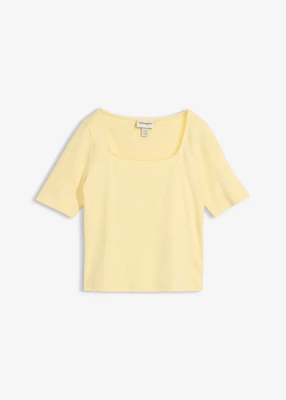 T-skjorte i formstabil, &oslash;kologisk bomull, bonprix