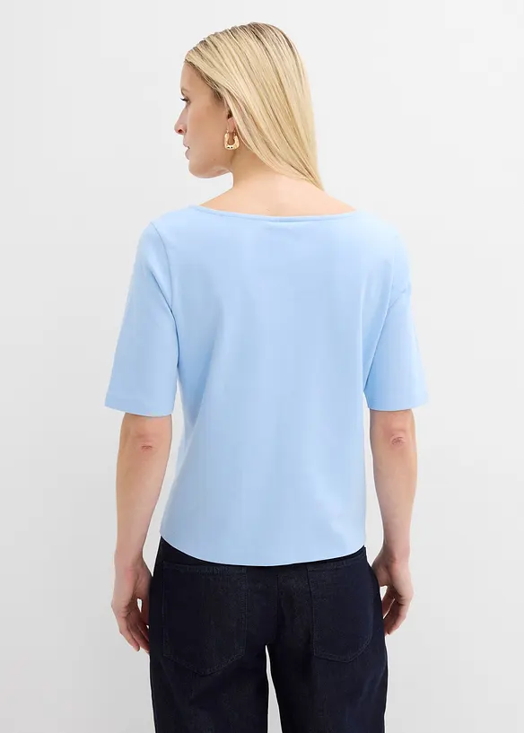 T-skjorte i formstabil, &oslash;kologisk bomull, bonprix