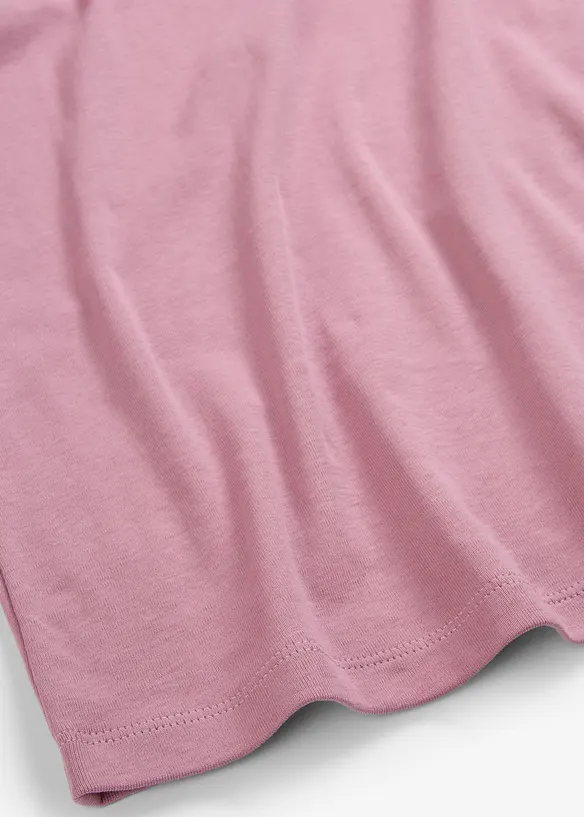 Ribbet topp i 100% bomull, bonprix