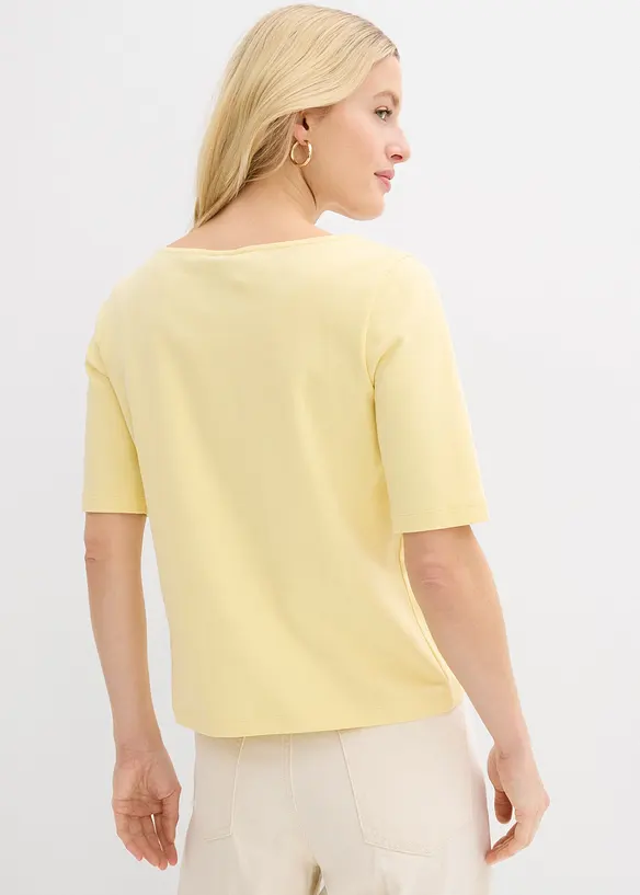 T-skjorte i formstabil, &oslash;kologisk bomull, bonprix