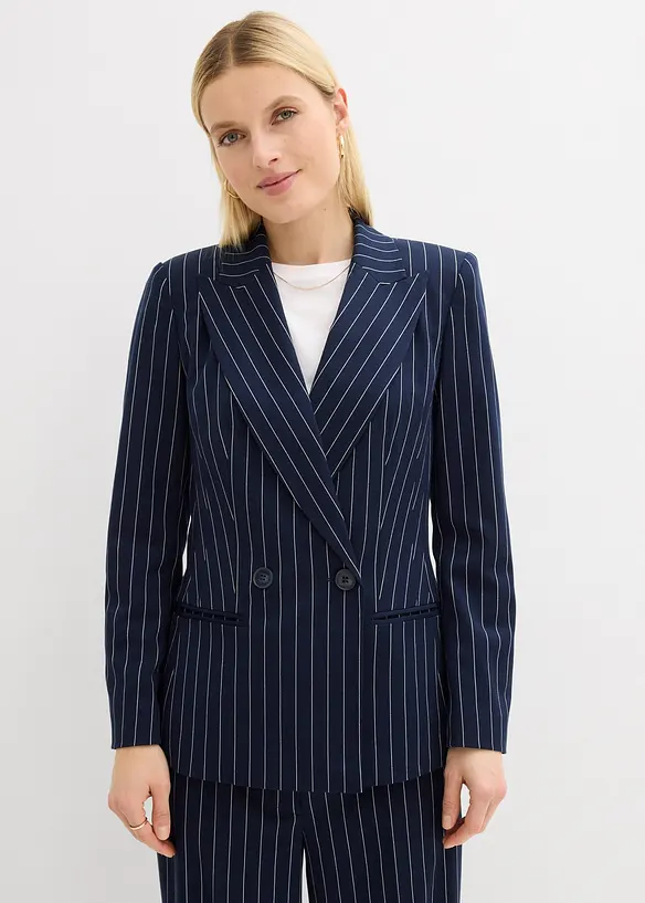Blazer med n&aring;lestriper, bonprix
