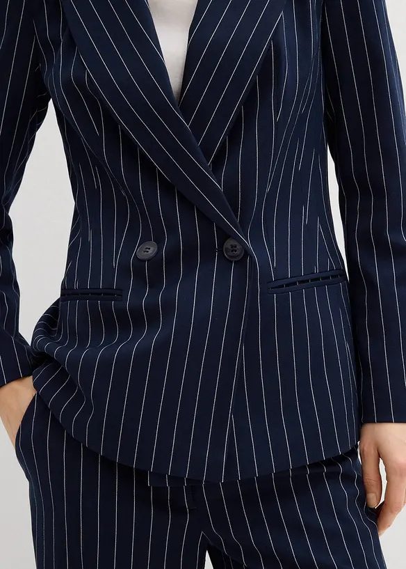 Blazer med n&aring;lestriper, bonprix