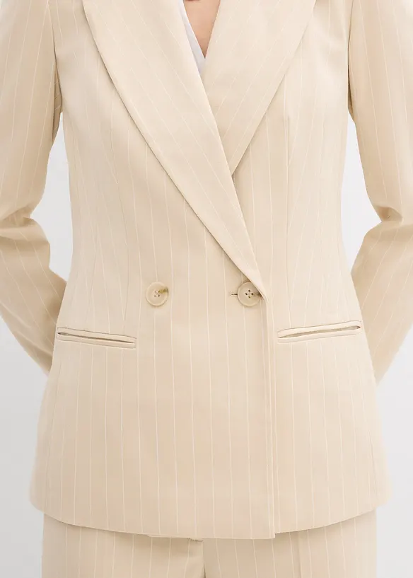 Blazer med n&aring;lestriper, bonprix