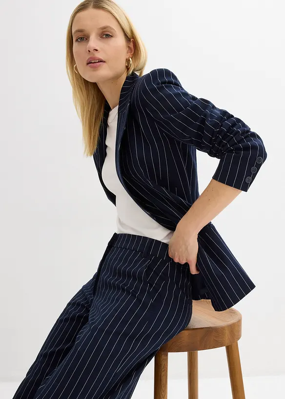 Blazer med n&aring;lestriper, bonprix