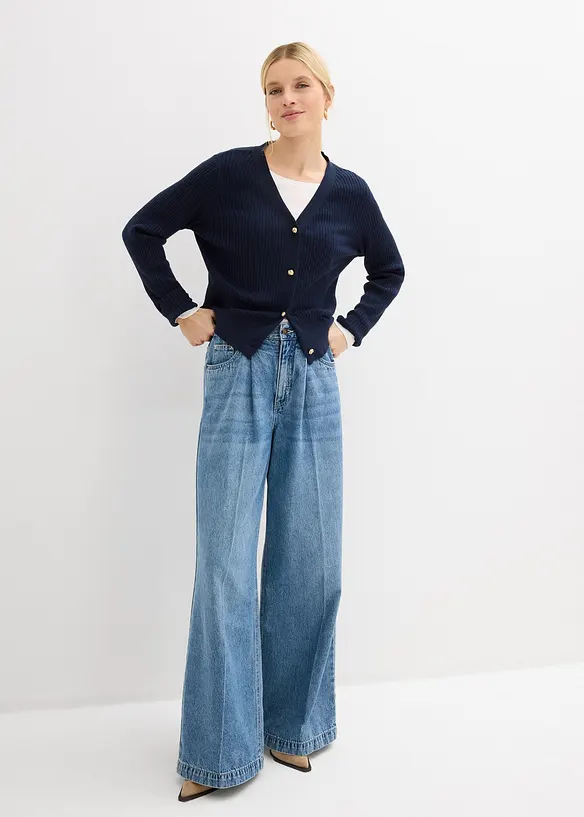 Cardigan i myk viskosemiks, bonprix