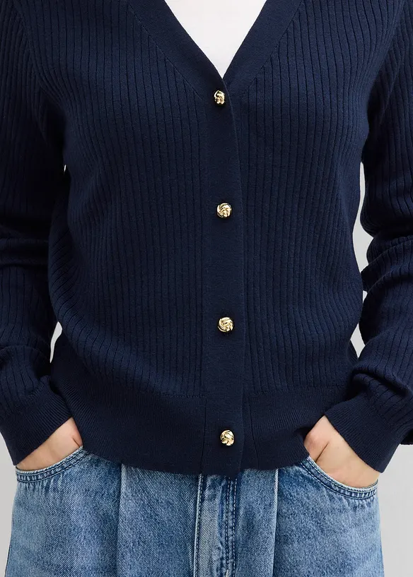 Cardigan i myk viskosemiks, bonprix