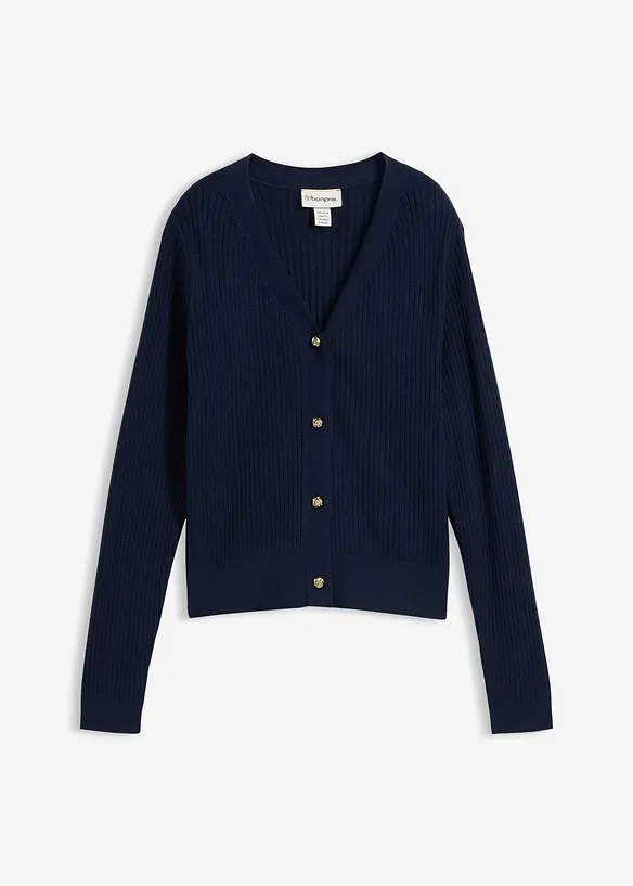 Cardigan i myk viskosemiks, bonprix