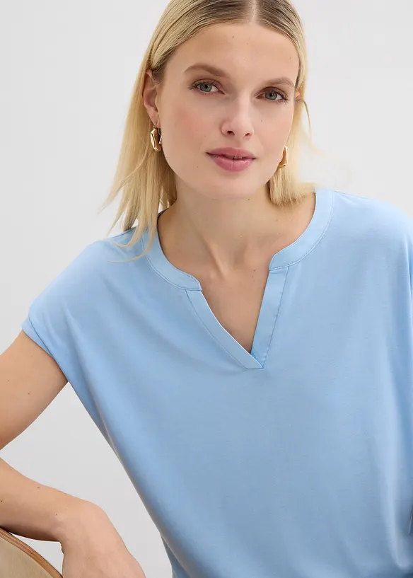 Topp med satengkant, bonprix