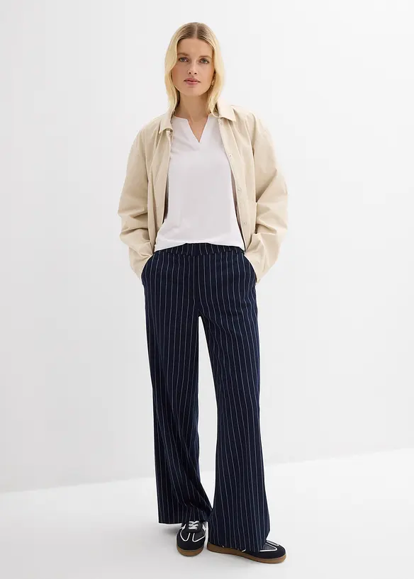 Topp med satengkant, bonprix