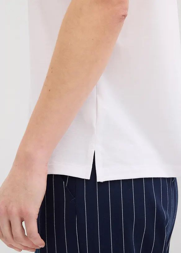 Topp med satengkant, bonprix