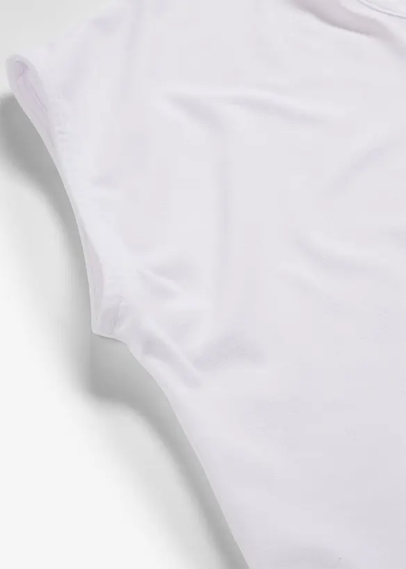 Topp med satengkant, bonprix