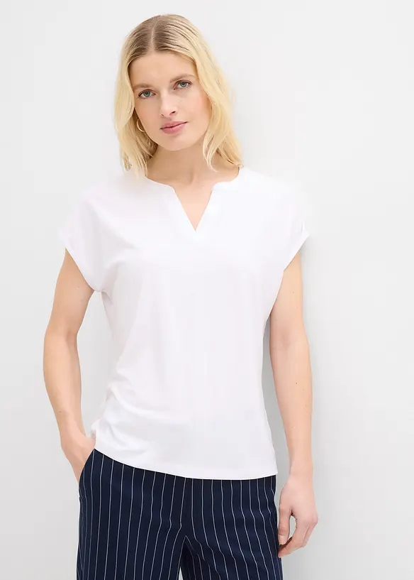 Topp med satengkant, bonprix
