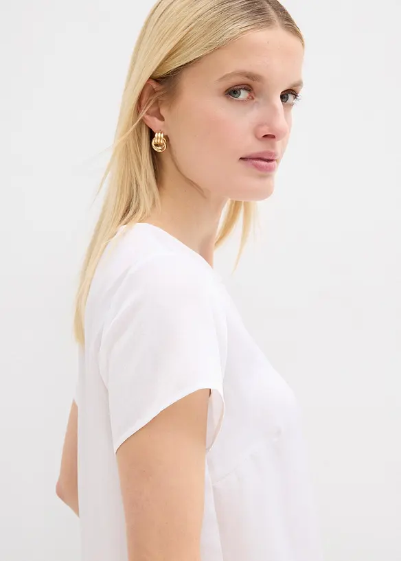 Tunika i tynn sateng, bonprix