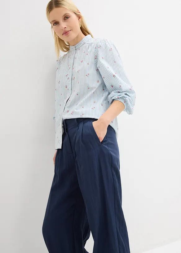 Twillbukse med regulerbar linning, bonprix