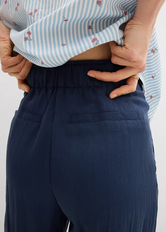 Twillbukse med regulerbar linning, bonprix