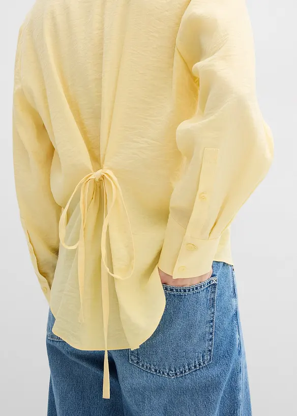 Skjorte i lett viskosemiks, bonprix