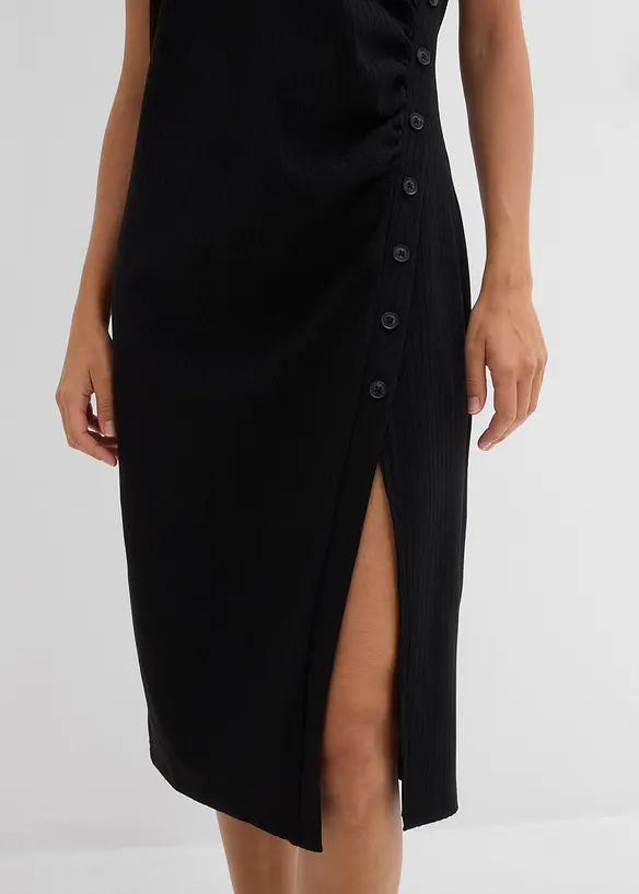 Trikotkjole i strukturmateriale, bonprix