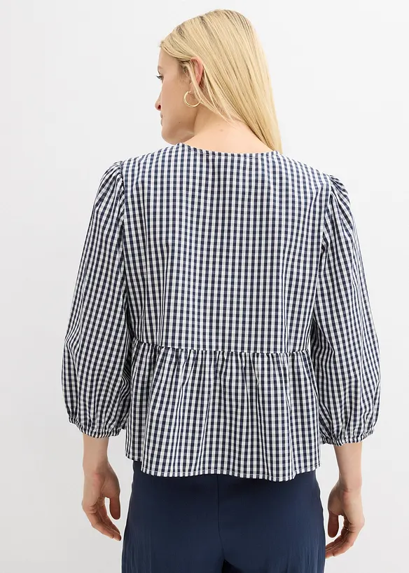 Bluse med knyting, bonprix