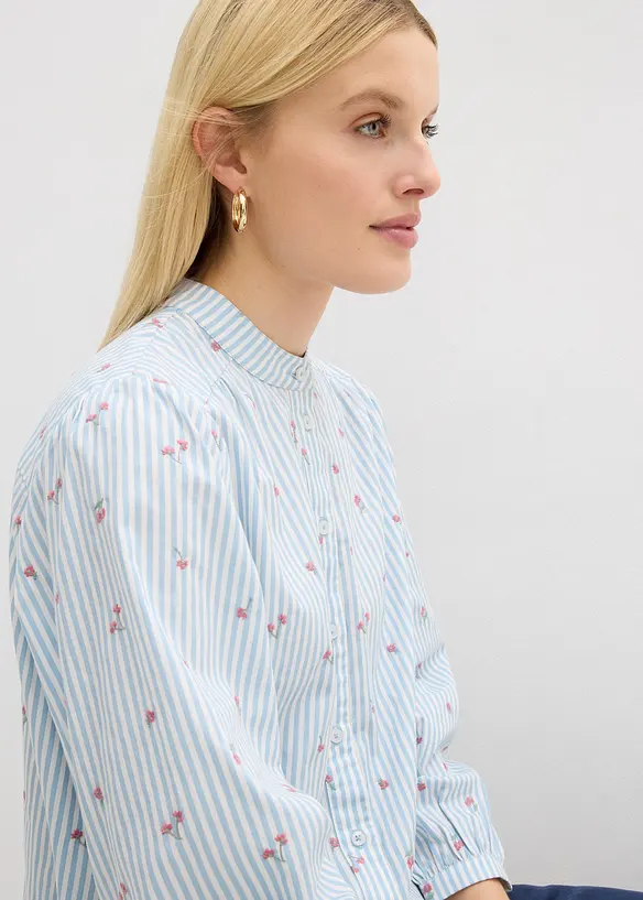 Bluse i 100% bomull, bonprix