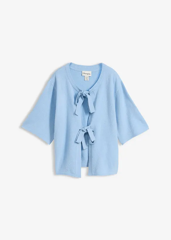 Finstrikket cardigan med sl&oslash;yfer, bonprix