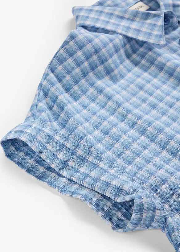 Skjortekjole i linmiks, bonprix