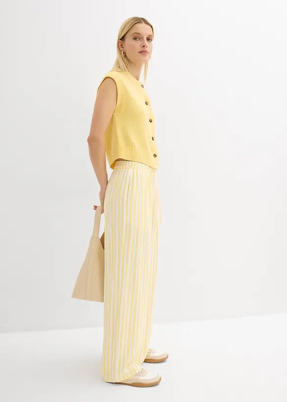 Vid bukse i lett viskosemiks, bonprix