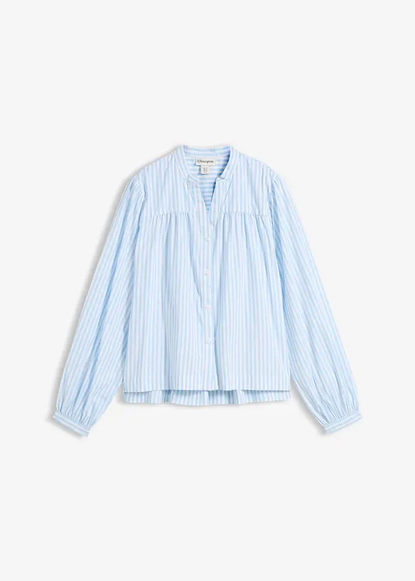 Bluse i formstabil poplin, bonprix
