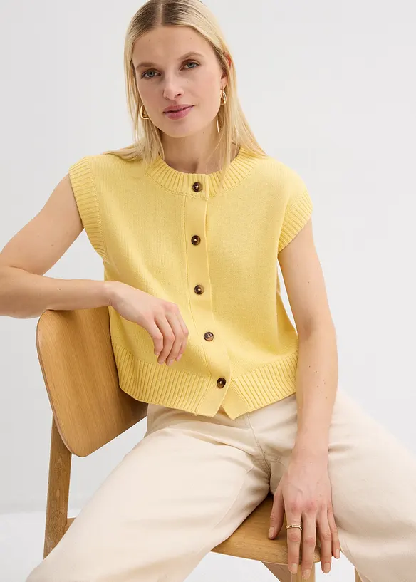 Strikkevest, bonprix