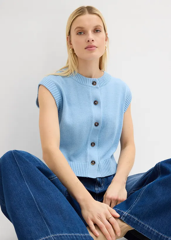 Strikkevest, bonprix