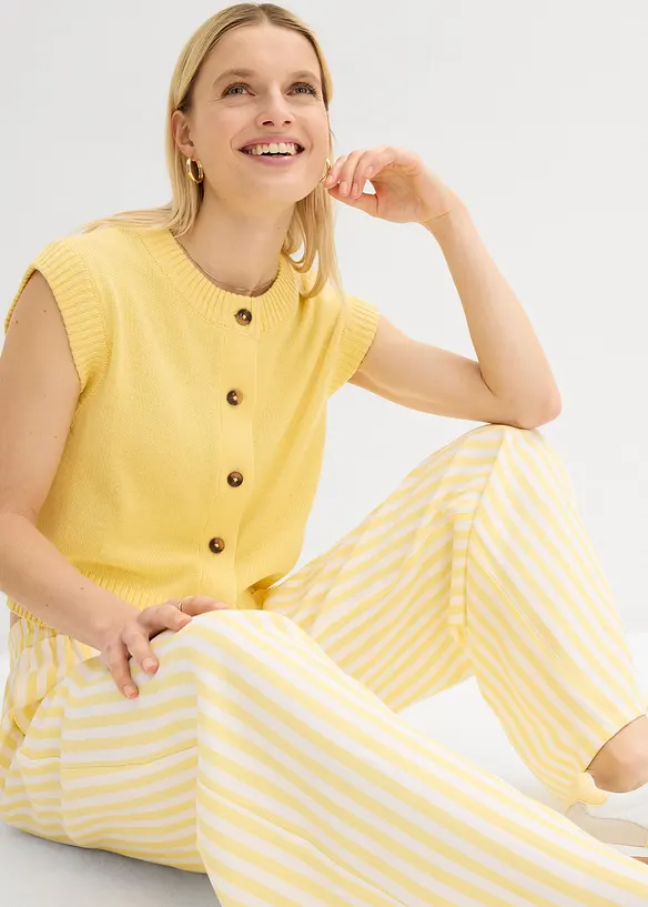 Vid bukse i lett viskosemiks, bonprix