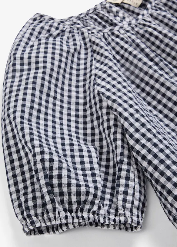 Kortermet bluse i 100% bomull, bonprix