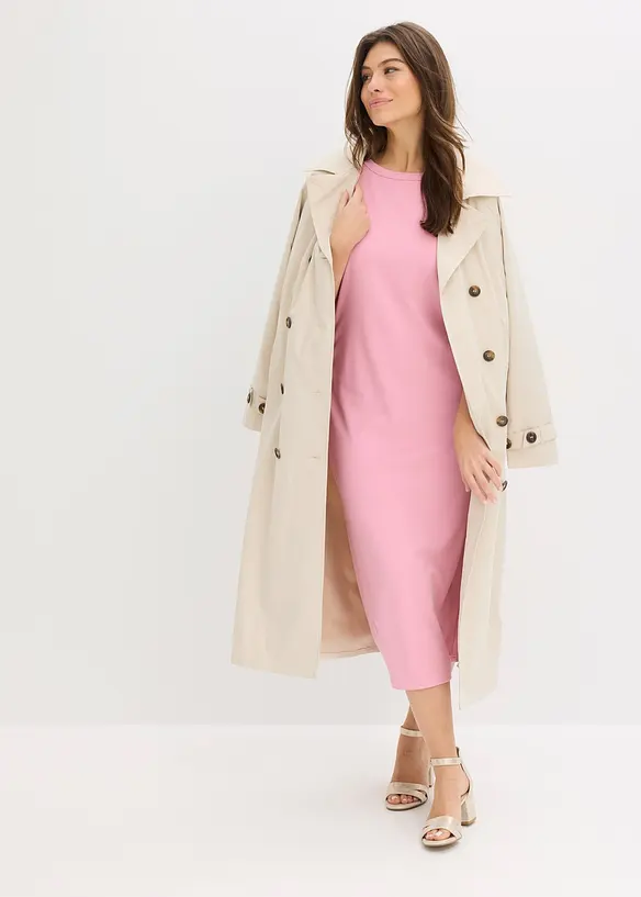 Midikjole i behagelig Punto di Roma-materiale, bonprix