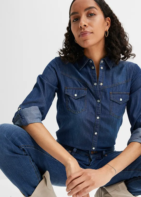 Denimskjorte, bonprix