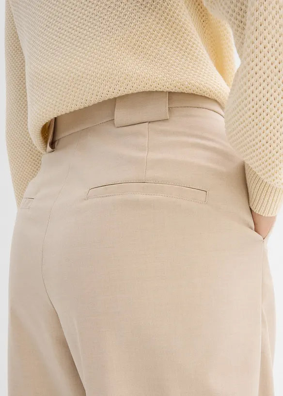 Barrel bukse med h&oslash;y midje, bonprix