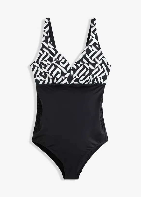 Mamma-badedrakt med V-hals, bonprix