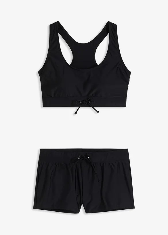 Bustier-bikini med badeshorts (2-delt sett), bonprix
